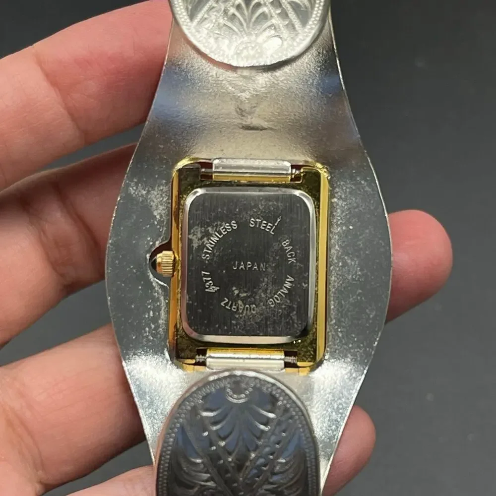 Montana Silversmiths Cuff Watch Southwest Aztec Western Vtg Brand New in Box